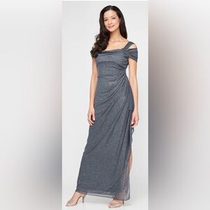 ✨ Sparkly ✨ Gunmetal Gray Evening Dress